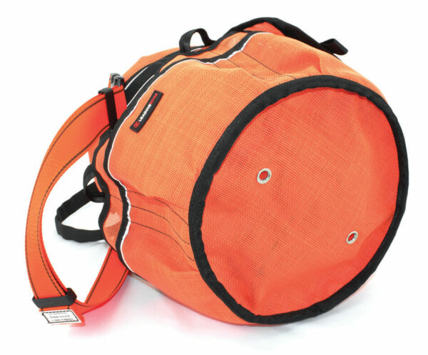 LV Pro Pig Bucket tool bag in orange with external pockets and achorage points.