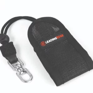 Radio Holster & Holders in black. Securely attaches to your harness when working at height