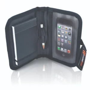 Smart Phone Case in black with tether to work safely at height