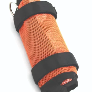 Universal Bottle Holster in orange and black to stay hydrated when working at height.