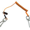 Work Safety Tool Lanyards - mini spiral lanyard in orange