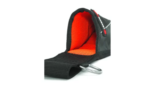 Single Tool Holster in black and orange to tether tool at height