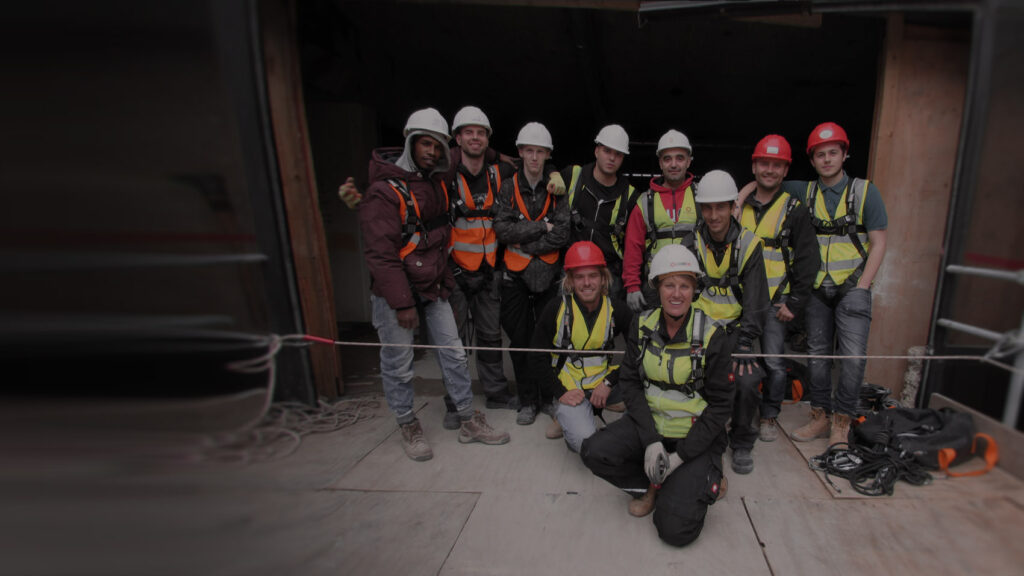 work at height safety instructor on training session
