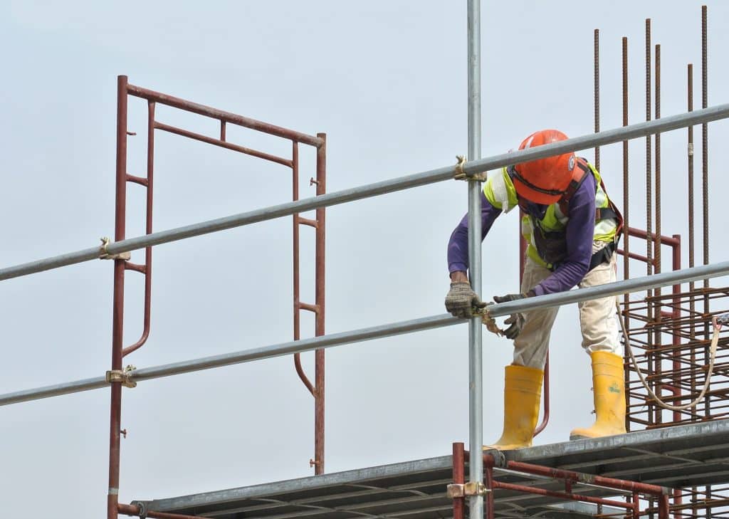 Man working at height